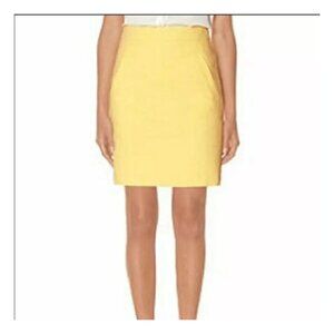 The Limited Women's Pastel Yellow Textured Mini Skirt with Pockets Size 10